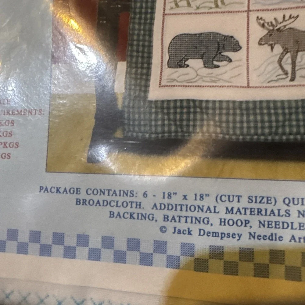 Jack Dempsey Needle Art Item 732 #343 Wilderness Quilt Squares